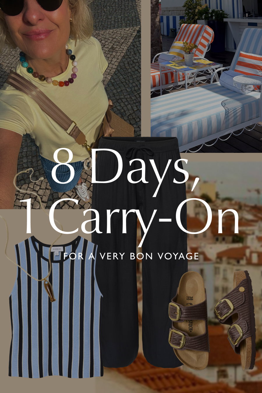 8 Days,  1 Carry-On  FOR A VERY BON VOYAGE.