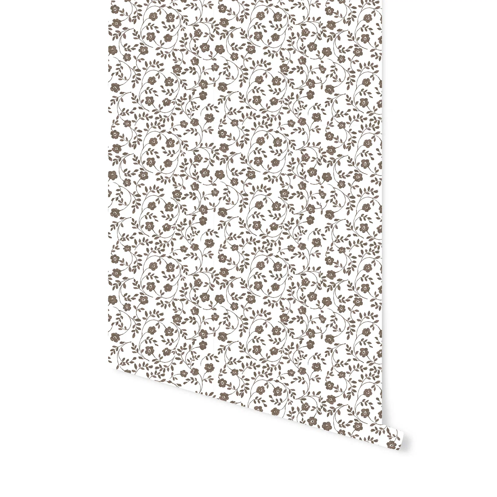 Image of Market Floral Wallpaper in Latte