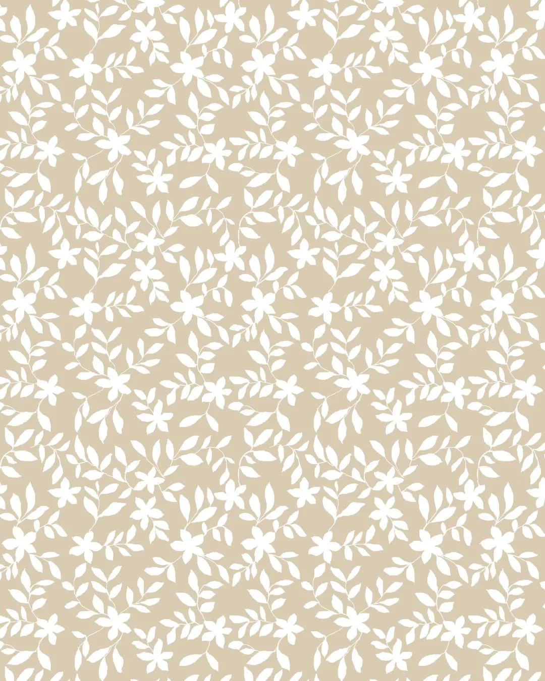 Image of Jo Floral Fabric in Natural