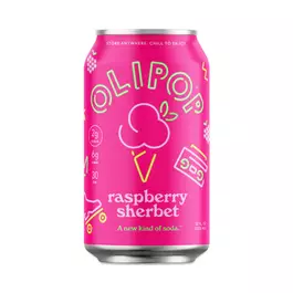  Olipop Prebiotic Soda, Raspberry Sherbet