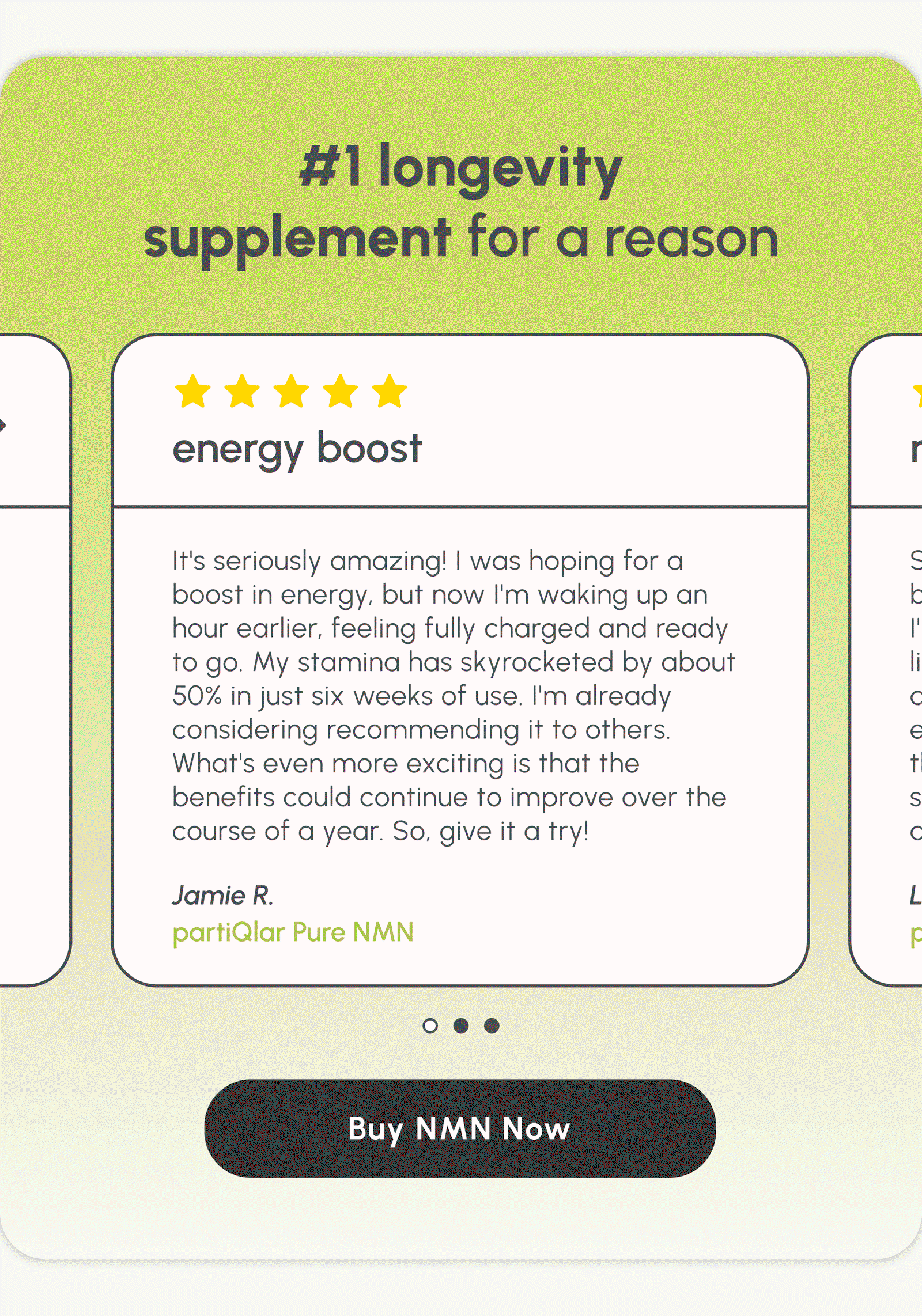 #1 longevity supplement for a reason