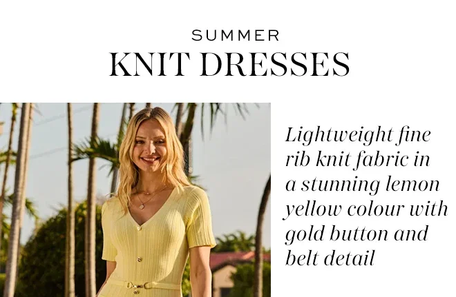 Pastel Yellow Rib Knit Fit & Flare Midi Dress