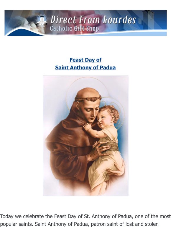 🙏 Prayer - St Anthony Feast Day 🙏