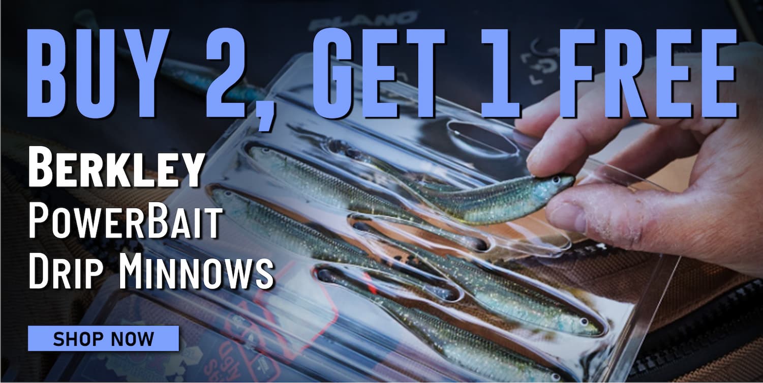 Buy 2, Get 1 Free Berkley PowerBait Drip Minnows Shop Now