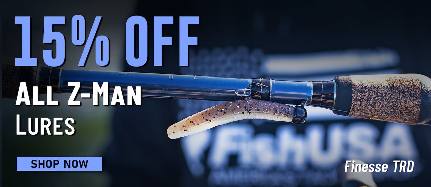 15% Off All Z-Man Lures FInesse TRD Shop Now