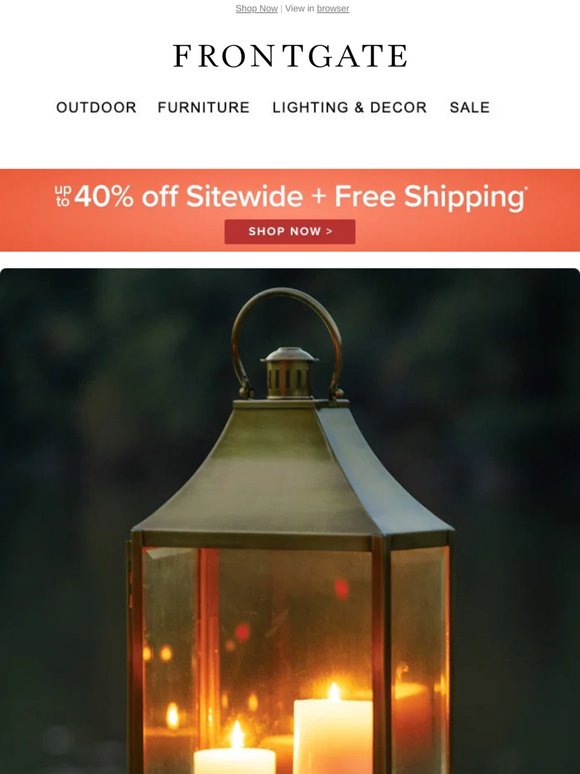 Going on Now! Up to 40% off sitewide + FREE SHIPPING.