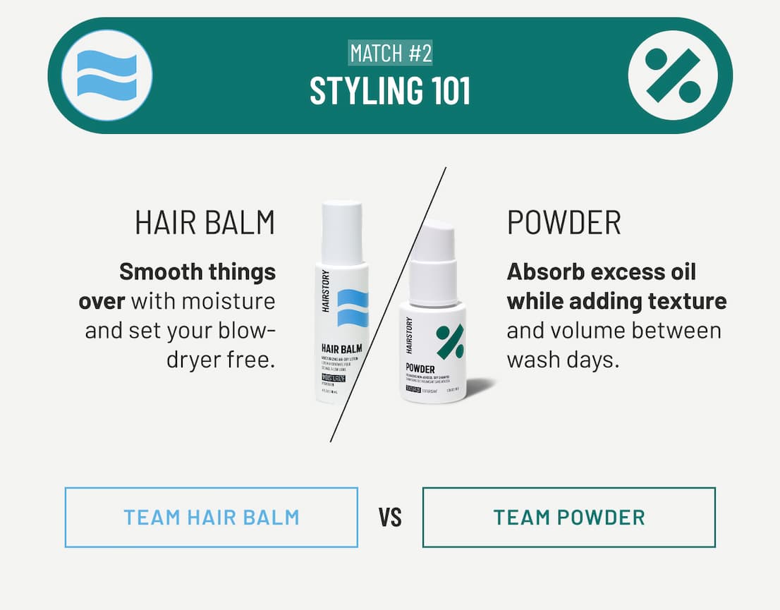 Image of Hairstory styling products Powder and Undressed
