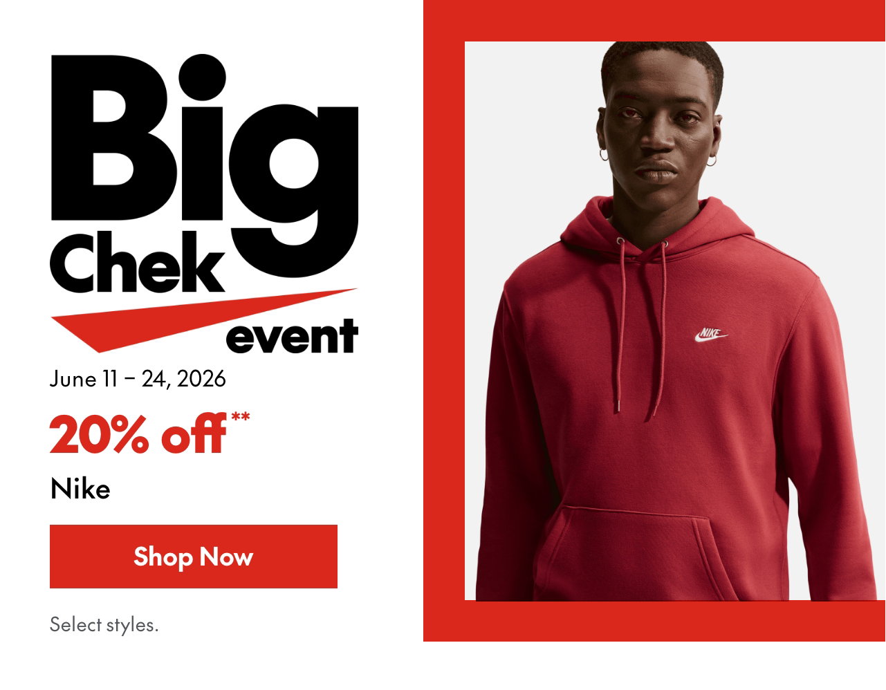 Nike
20% off
Our ticket price. Select styles. 