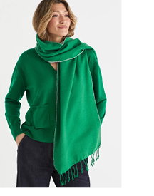 Reversible Scarf in Emerald