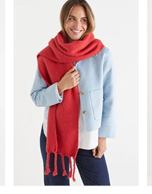 Lofty Scarf in Rouge