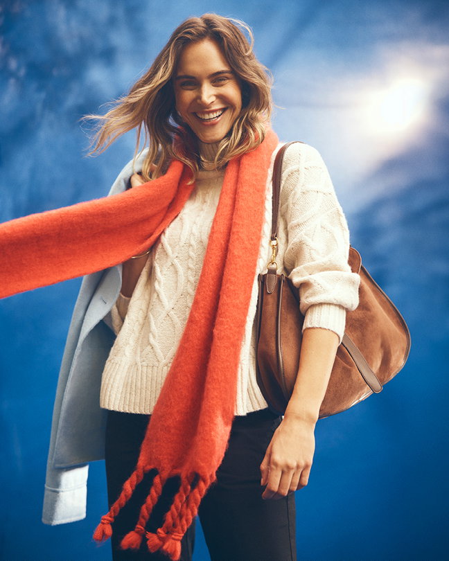 Lofty Scarf in Rouge