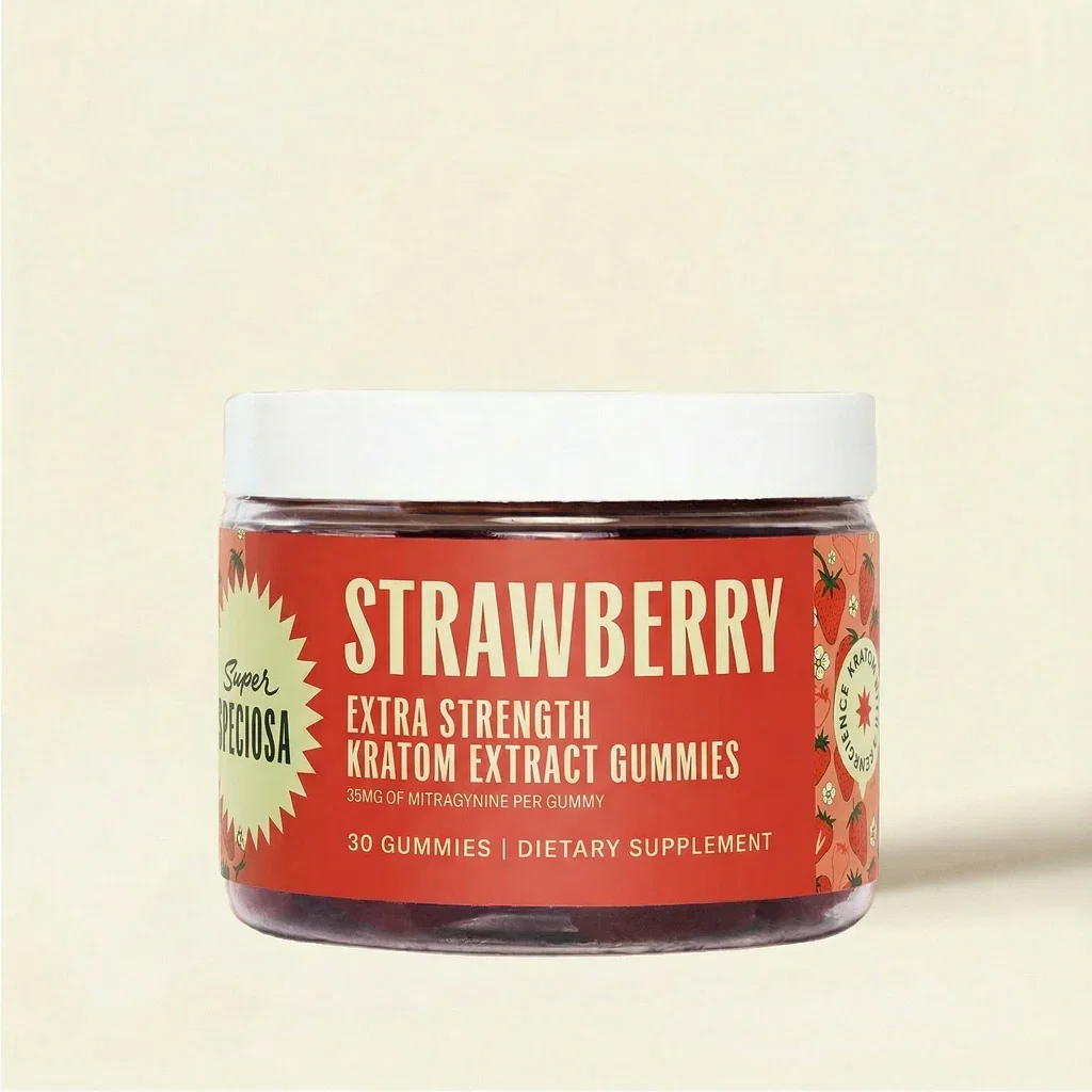 Image of Strawberry Extra Strength Kratom Gummies