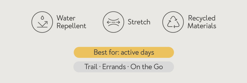 Best for: active days
