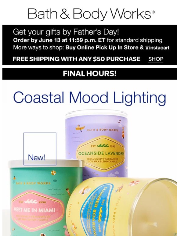 final hours!🚨 to get lit ✨ with single wicks.