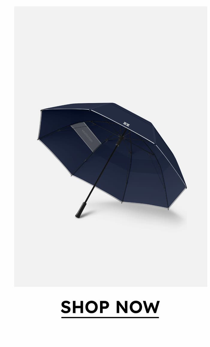 Gold Umbrella in Navy