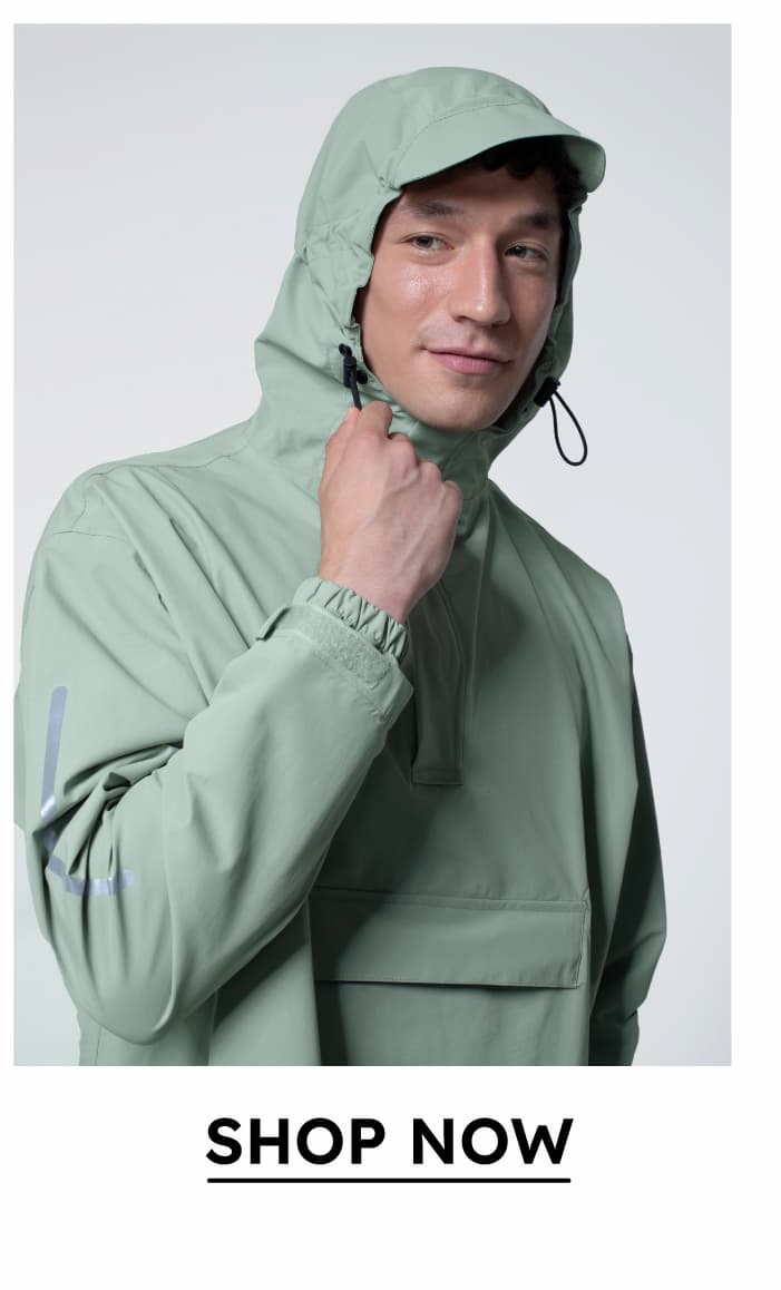 MEn's Stride Pullover Poncho in Sage