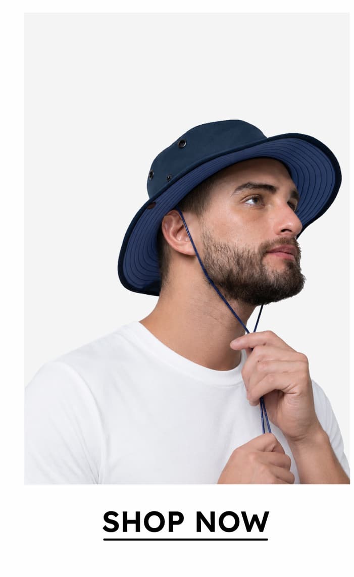 Trek All-Weather Hat in Navy/Steel Blue