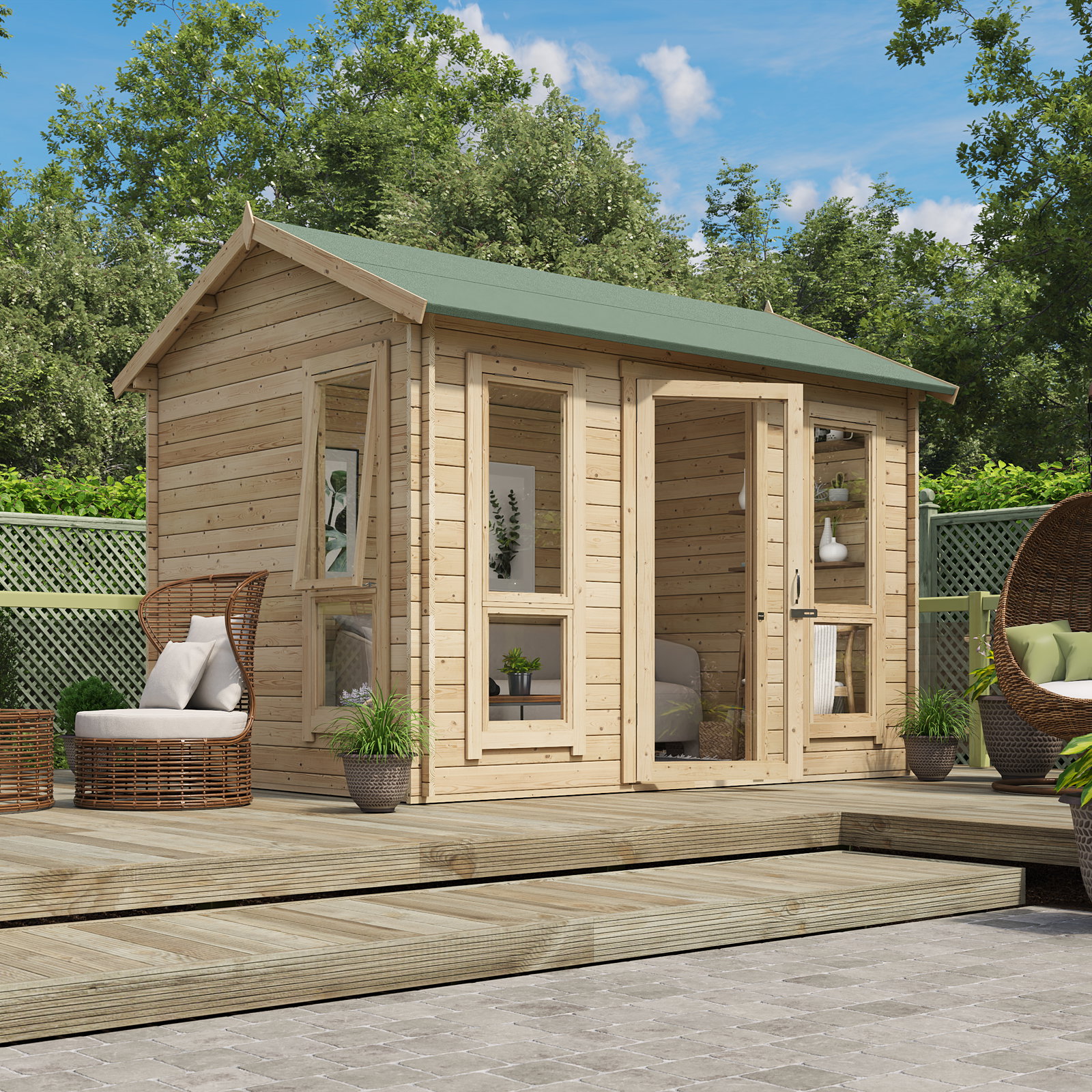 Image of BillyOh Darcy Log Cabin Summerhouse