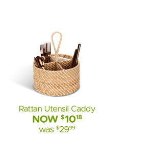 Rattan Utensil Caddy