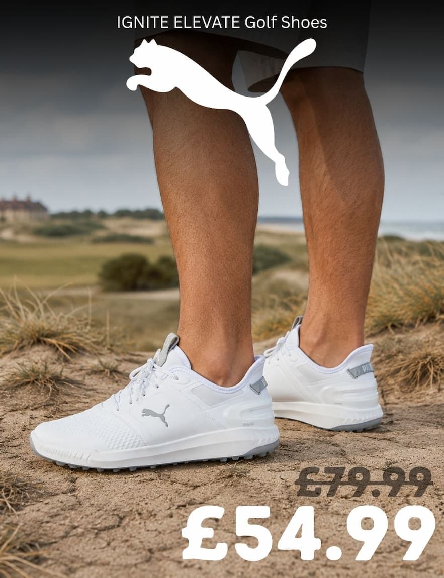 Puma Golf Mens IGNITE ELEVATE Spikeless Comfort Waterproof Golf Shoes