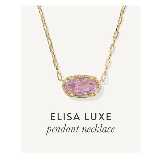Elisa Luxe pendant necklace