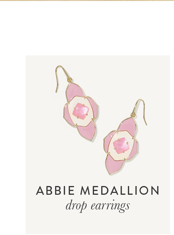 Abbie Medallion drop earrings