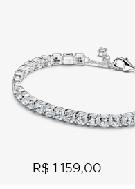 Bracelete De Prata Ajustável Riviera Brilhante