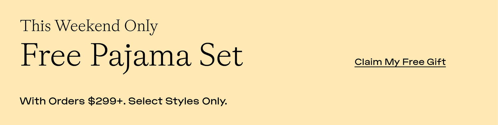 Free Pajama Set - Claim My Free Gift