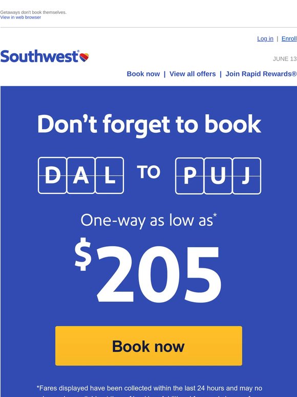 It's official. You've got a low fare to Punta Cana!