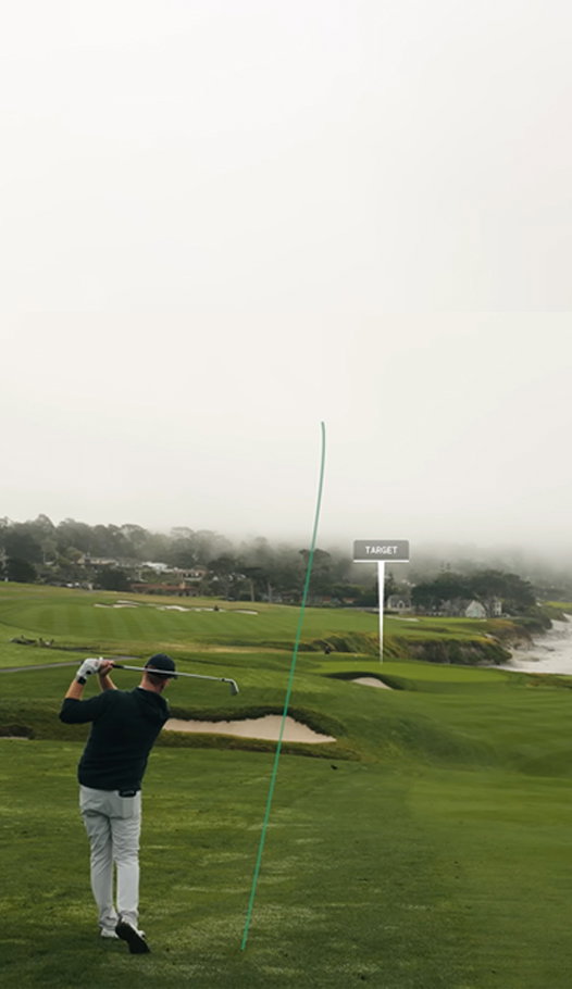 Playing 18 at Pebble Beach