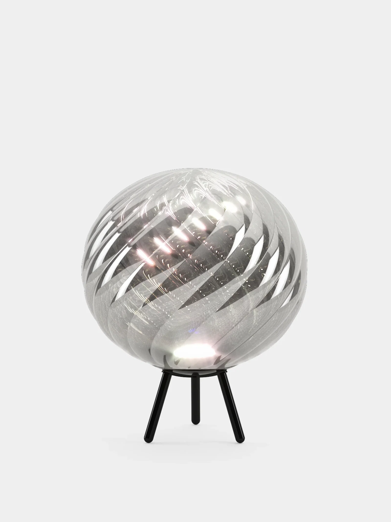 Image of Whirl Dichroic Large Portable | Silver Polished Polycarbonate