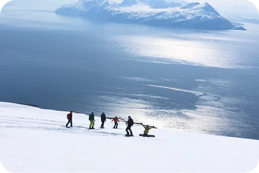 Ski and Sail Under the Midnight Sun