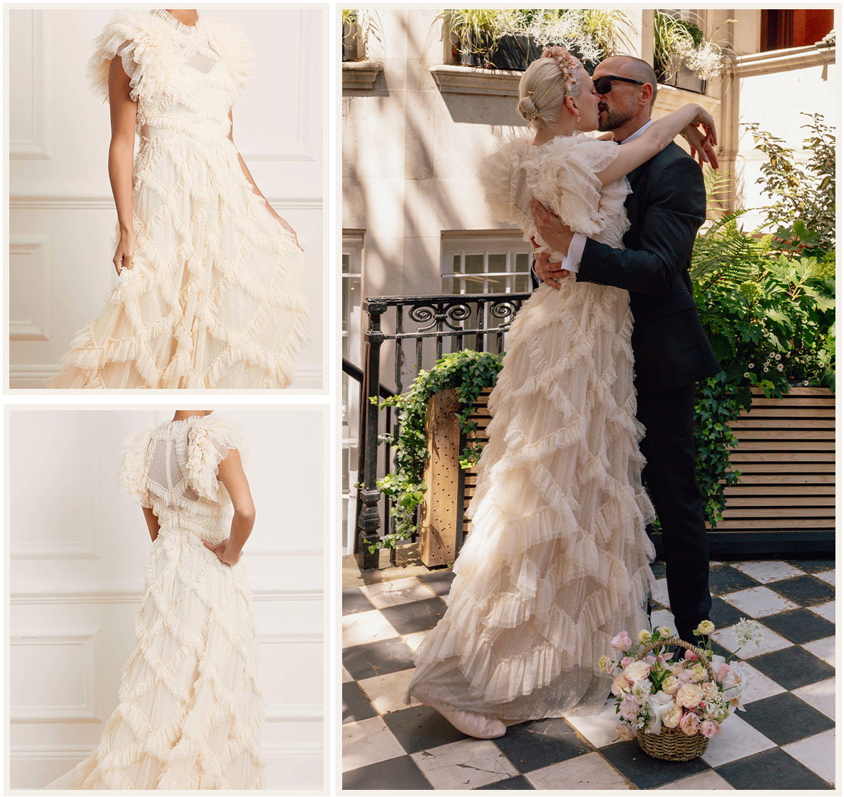 Genevieve Ruffle Gown