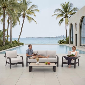 MoDe Calgary 4-Piece Outdoor Patio Deep Seating Set