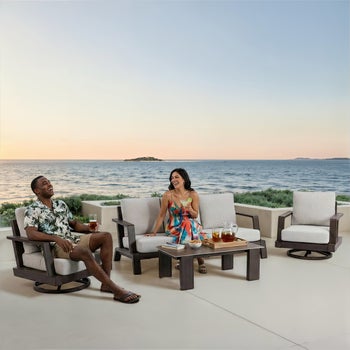 MoDe Covington 4-Piece Outdoor Patio Deep Seating Set
