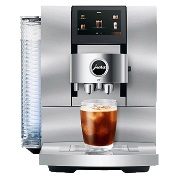 JURA Z10 Fully Automatic Espresso Machine with Cold Brew, Aluminum White