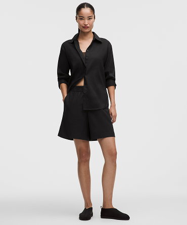 LuluLinen High-Rise Relaxed-Fit Short