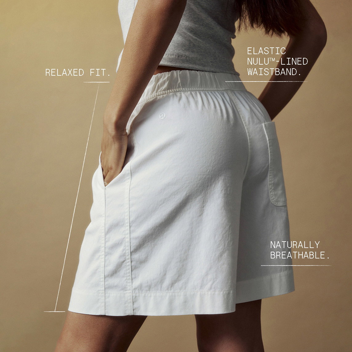 LuluLinen High-Rise Relaxed-Fit Short