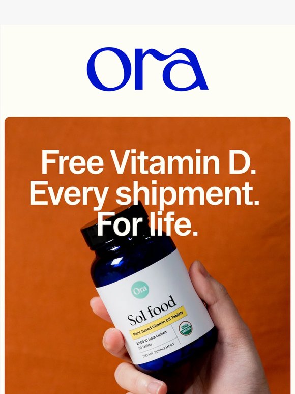 Get free Vitamin D3 for life