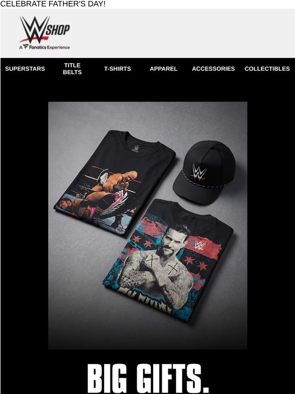 Up to 60% Off WWE Gifts for Dad!