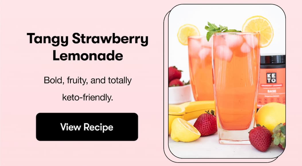 Tangy strawberry lemonade