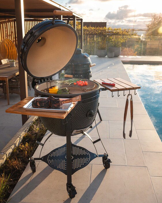  Kamado Sumo Maxi Gen 2 kamadogrill med tilbehørspakke, svart