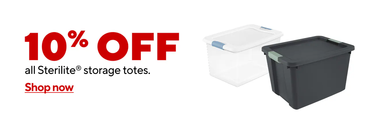 Stock Up & Save: 10% Off All Sterilite Storage Boxes