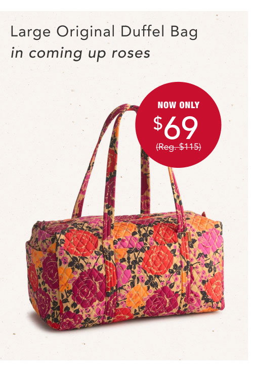 Large Original Duffel Bag Coming Up Roses