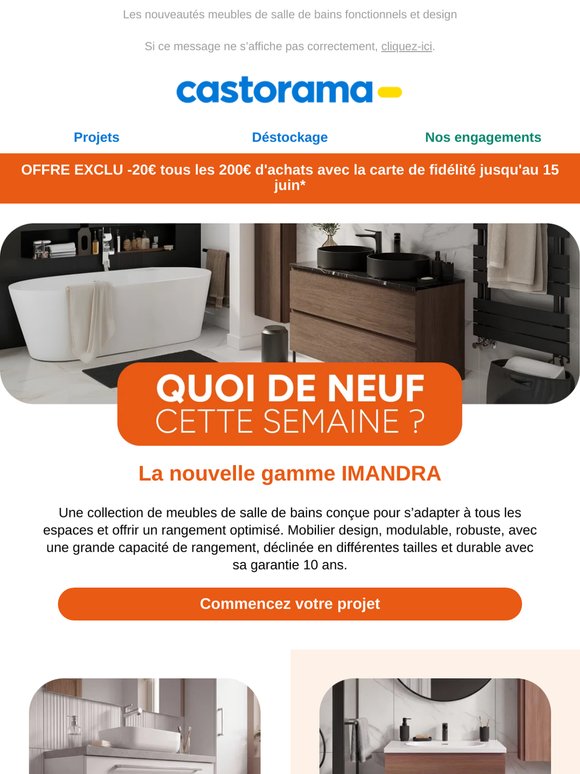 À découvrir : nouvelle gamme salle de bains Imandra ✨