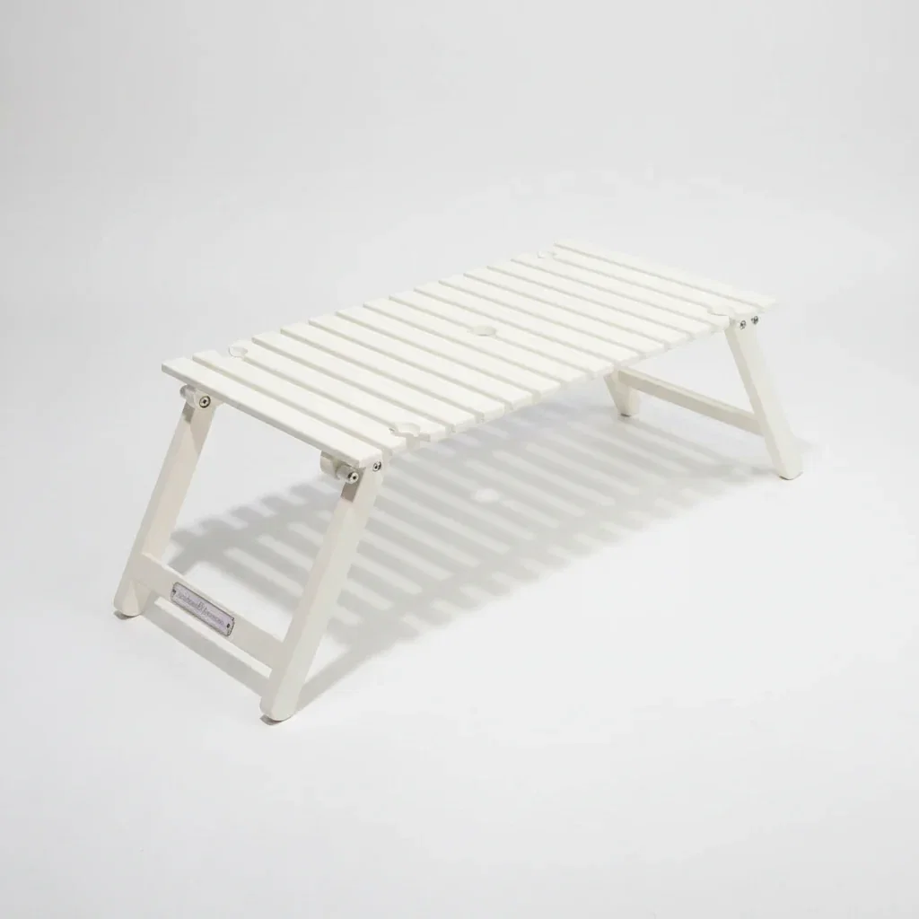 Image of Antique White   Outdoor Picnic Table