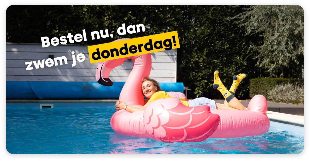 Laatste kans: Vandaag bestellen = op tijd plonsen  💦
