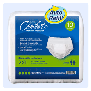 Easy Comforts™ Premium Protection Absorbent Underwear, Package