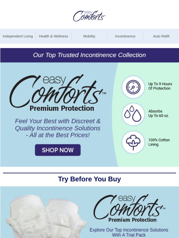 Discreet Incontinence Care Just For You