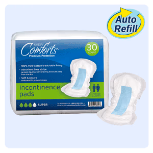 Easy Comforts™ Premium Protection Incontinence Pads, Package